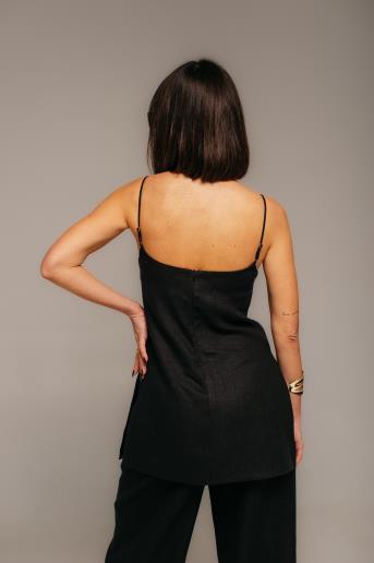 Топ жіночий лляний Avit Black50