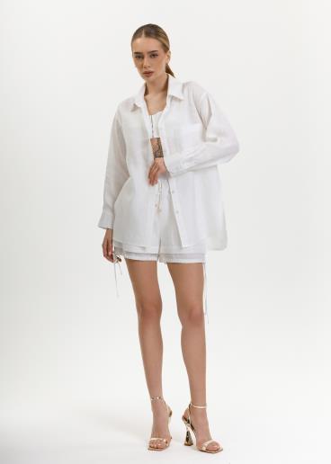 Women's linen shirt Dacota White