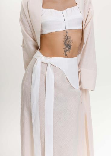 Баска лляна Reine White30