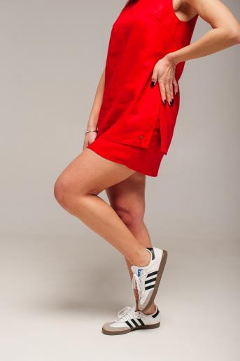 Women's linen top Ulysse Red30