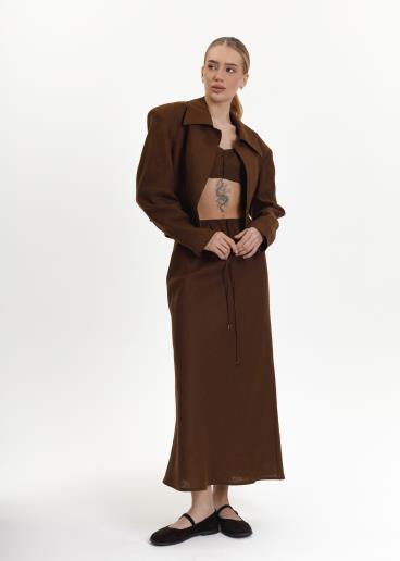 Юбка льняная Harper Brown