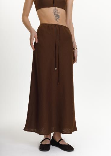 Юбка льняная Harper Brown30
