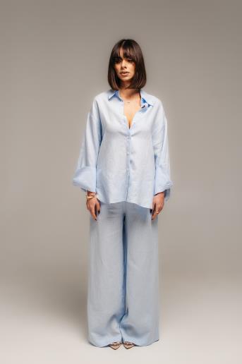 Штани жіночі лляні Ida Light Blue