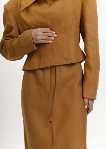 Enny Bronze linen jacket30