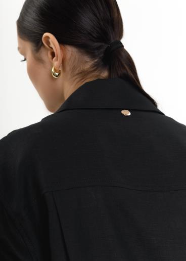 Рубашка женская льняная Dacota Black60