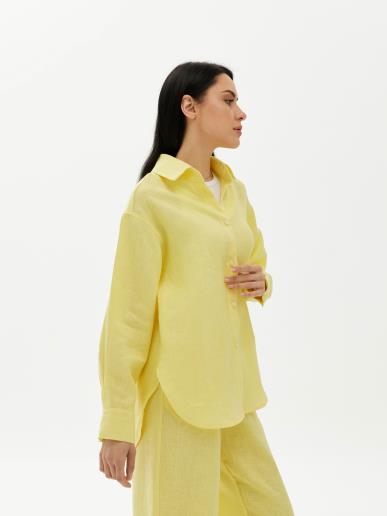 Women's linen shirt Rene Yellow20