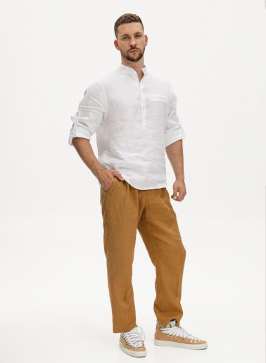 Men's linen pants David Bronze