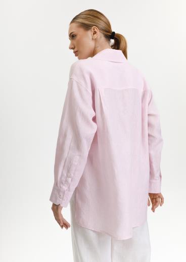 Рубашка женская льняная Dacota Pink Melange30