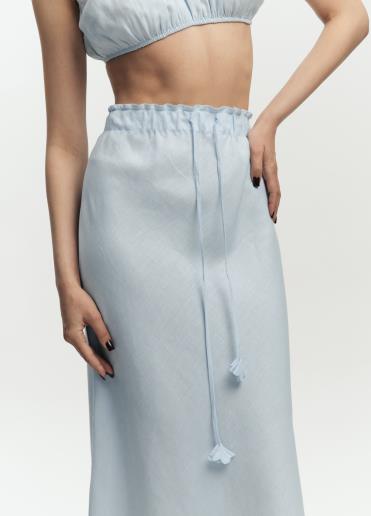 Linen skirt Colette Light Blue30