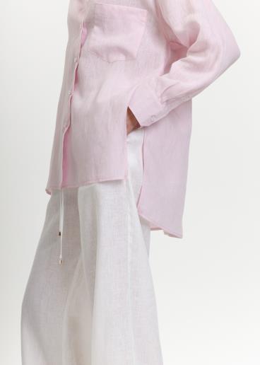 Рубашка женская льняная Dacota Pink Melange50
