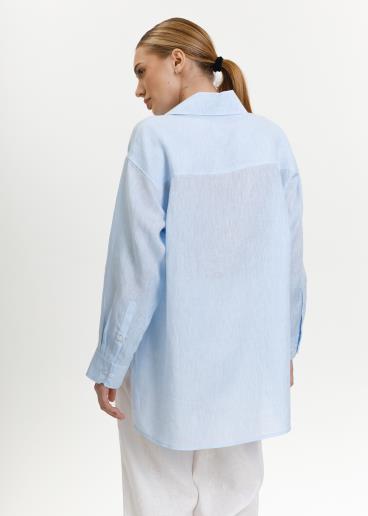 Рубашка женская льняная Dacota Light Blue Melang30
