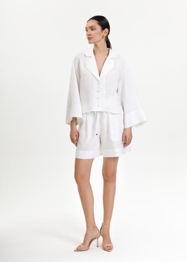 Liz White linen shirt