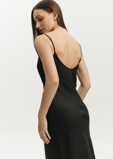 Платье женское льняное Alida Black30