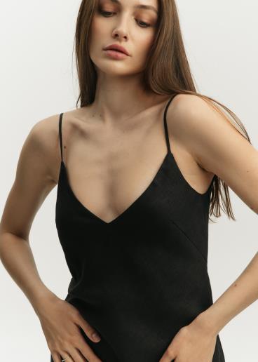 Платье женское льняное Alida Black40