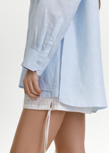 Рубашка женская льняная Dacota Light Blue Stripe40