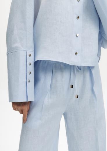 Women's linen shirt Hilda Light Blue40