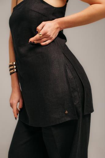 Топ жіночий лляний Avit Black20