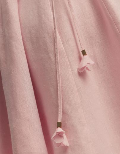 Women's linen dress Caroline Pink30