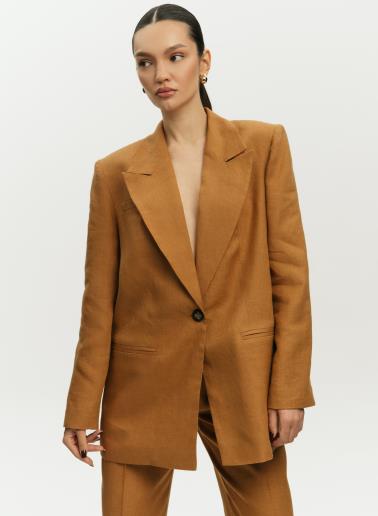Women's linen jacket Liana Bronze50