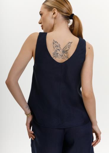 Linen top Mor Navy50
