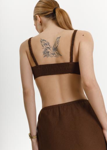 Льняный топ Becca Brown30
