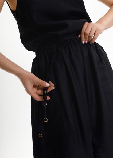 Women's linen pants Sheila Black30