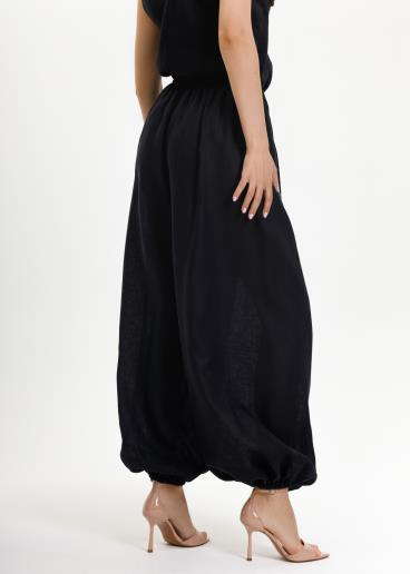Women's linen pants Sheila Black40