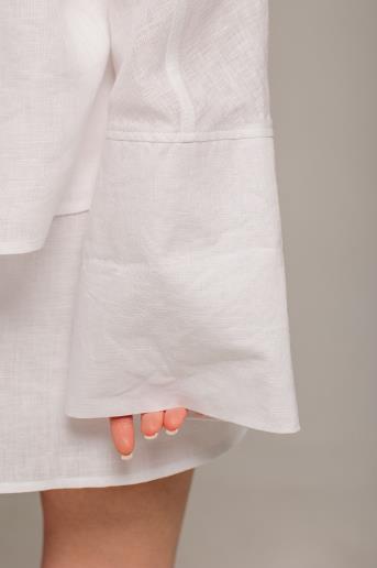 Women's linen shirt Hilda White50