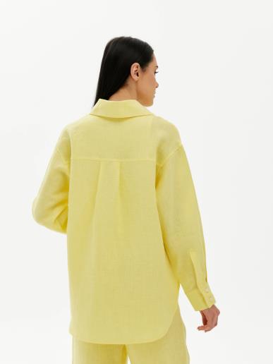 Women's linen shirt Rene Yellow30