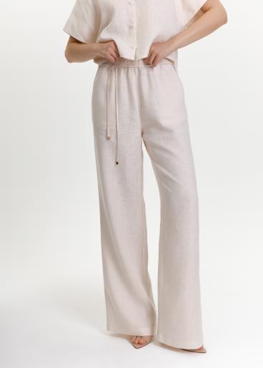 Women's linen pants Fanny Crem20