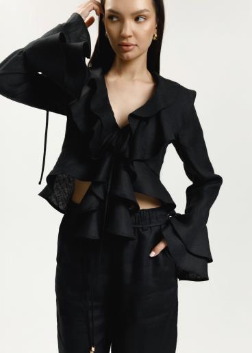 Жіноча лляна блуза Laure Black10
