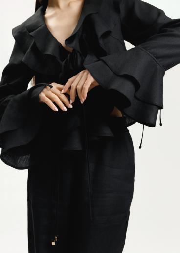 Жіноча лляна блуза Laure Black20