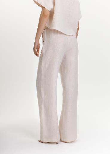 Women's linen pants Fanny Crem40