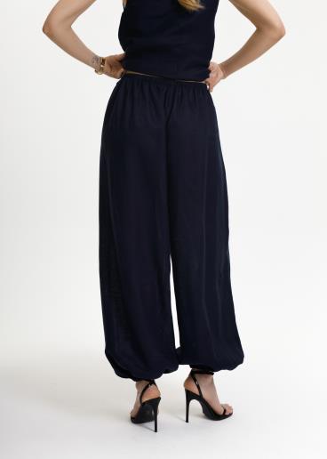 Women's linen pants Sheila Navy30