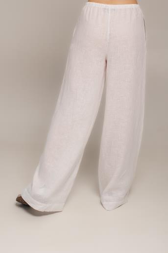 Women's linen pants Ida White20