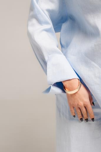 Сорочка жіноча лляна Brigitte Light Blue30