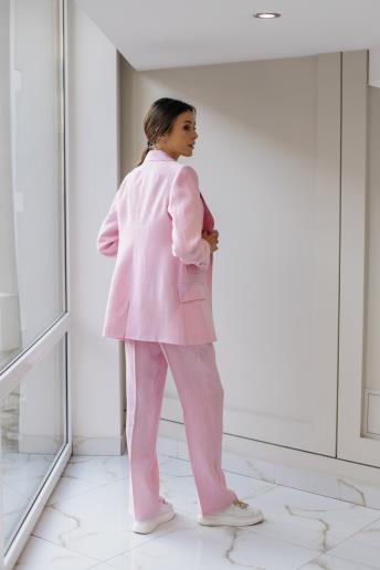 Льняной женский жакет Charly Pink30