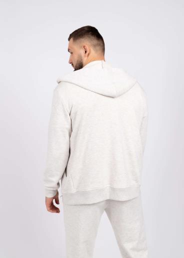 Men's knitted hoodie Bruno Gray Melange30