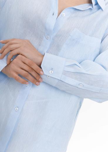 Рубашка женская льняная Dacota Light Blue Melang20