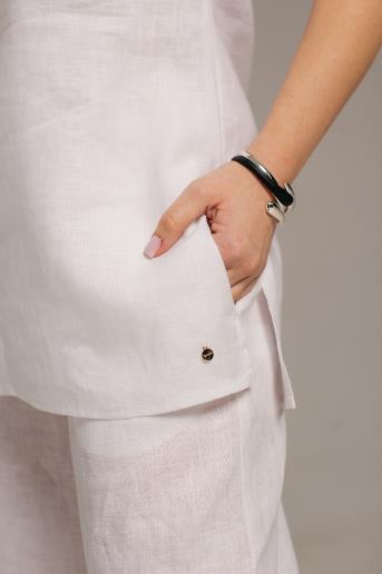 Women's linen top Ulysse White50