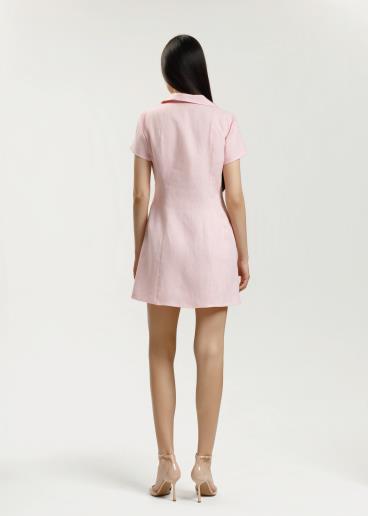Jordin Pink Linen Dress50