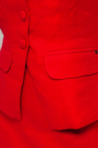 Women's linen vest Louise Red40
